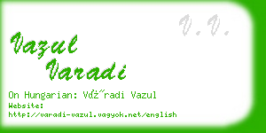 vazul varadi business card